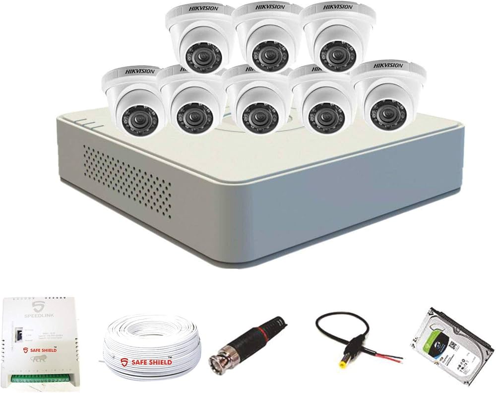 8-Channel CCTV Camera System Kit with 1TB HDD